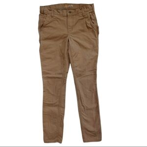 Carhartt Jeans Size 4 Women's Slim Fit Cargo Brown